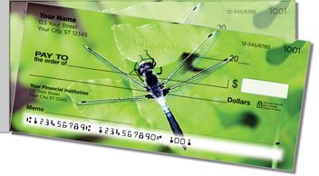 Dragonfly Side Tear Personalized Checks