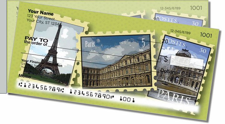 Dreaming of Paris Side Tear Personal Checks