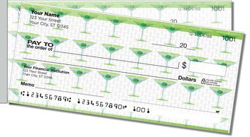 Drink Up Side Tear Personalized Checks
