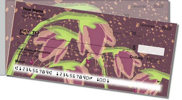 Droopy Tulip Side Tear Personal Checks