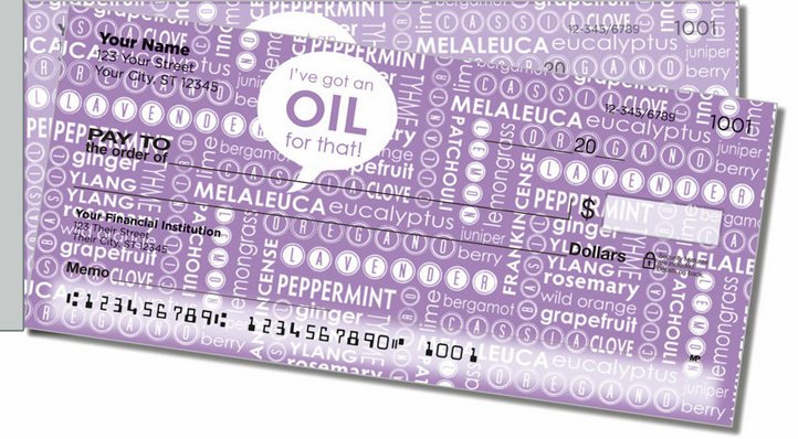 Essential Oils Side Tear Personal Checks
