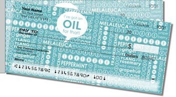 Essential Oils Side Tear Personalized Checks