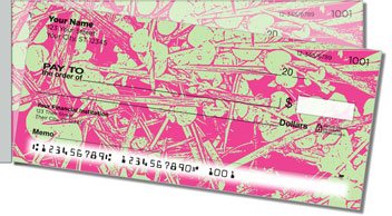 Eucalyptus Print Side Tear Personalized Checks