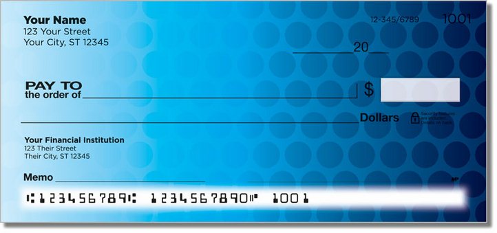 Fading Circle Personal Checks