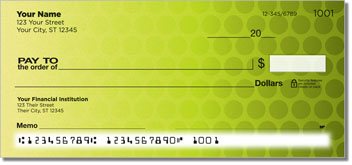 Fading Circle Personalized Checks