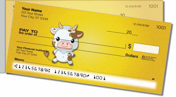 Farm Baby Side Tear Personal Checks