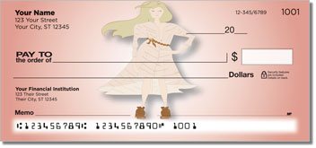 Fashion Model Personalized Checks