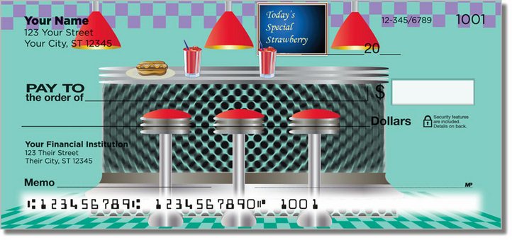 Fifties Diner Personal Checks