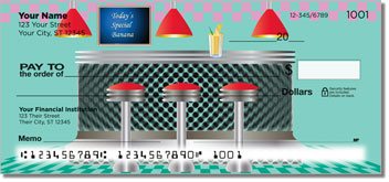Fifties Diner Personalized Checks