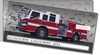 Firefighter Hero Side Tear Personalized Checks