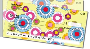 Flashback Flower Side Tear Personalized Checks