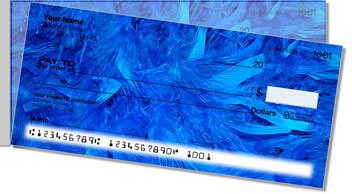Flashy Feather Side Tear Personalized Checks