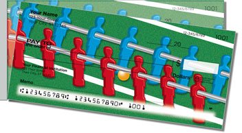 Foosball Side Tear Personalized Checks