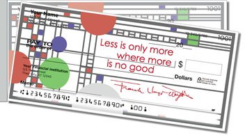 Frank Lloyd Wright Side Tear Checks