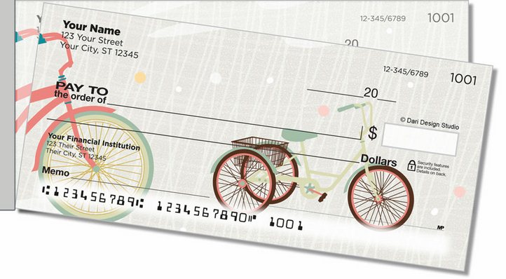 Fun Bike Side Tear Personal Checks