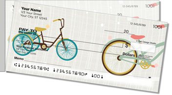 Fun Bike Side Tear Personalized Checks