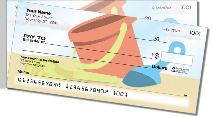 Fun on the Beach Side Tear Personal Checks