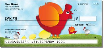 Funky Chicken Personalized Checks