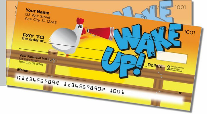 Funky Chicken Side Tear Personal Checks