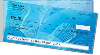 Funky Lines Side Tear Personalized Checks