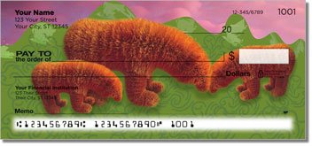 Fuzzy Bear Personalized Checks