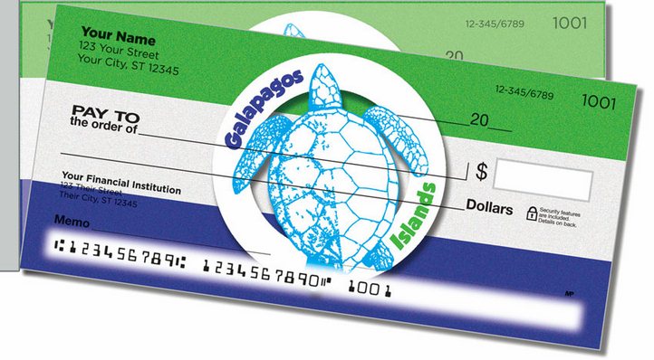 Galapagos Islands Side Tear Personal Checks