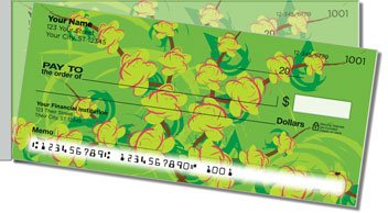 Gardenia Side Tear Personalized Checks