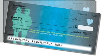 Gods Love Side Tear Personalized Checks