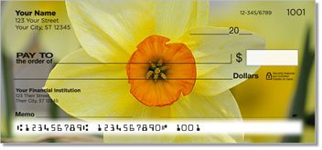 Golden Daffodil Personalized Checks
