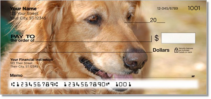 Golden Retriever Personal Checks