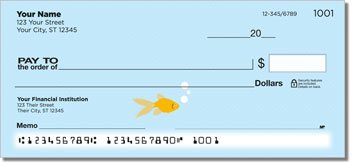 Goldfish Personalized Checks