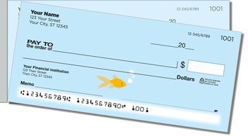 Goldfish Side Tear Personalized Checks