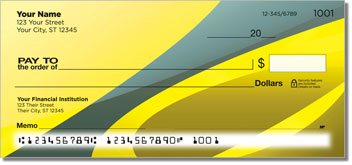 Gray Swoosh Personalized Checks