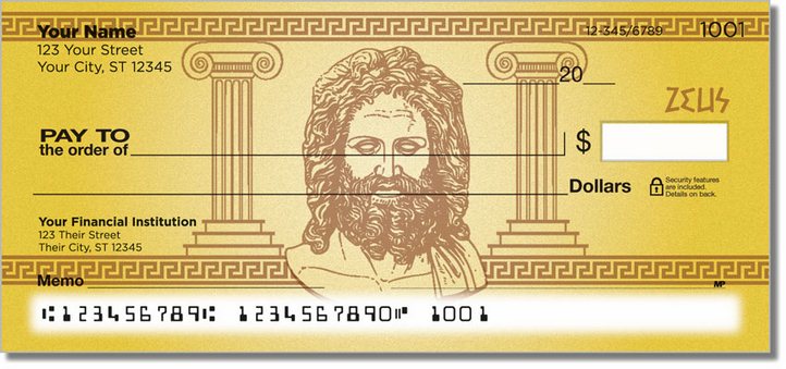 Greek God Personal Checks