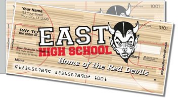 Green Bay East Athletic Side Tear Personalized Checks