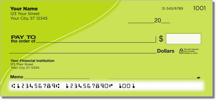 Green Curve Personal Checks