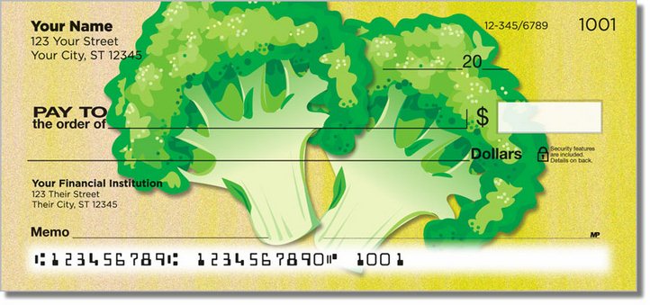 Green Veggie Personal Checks