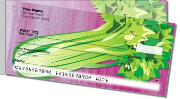 Green Veggie Side Tear Personalized Checks