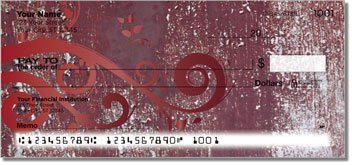 Grungy Scroll Personalized Checks