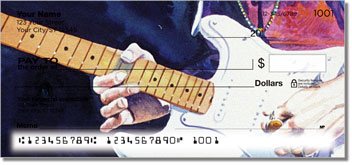 Guitar Art 2 Personalized Checks