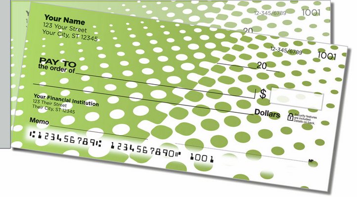 Halftone Side Tear Personal Checks