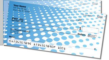 Halftone Side Tear Personalized Checks
