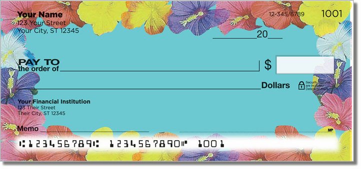 Hawaiian Lei Personal Checks