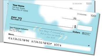 Heavenly Scripture Side Tear Personalized Checks