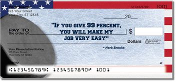 Herb Brooks Personalized Checks