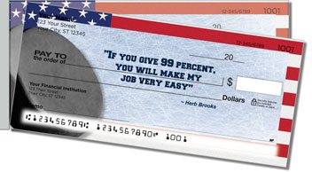 Herb Brooks Side Tear Personalized Checks