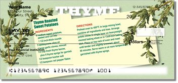 Herb Recipe Personalized Checks