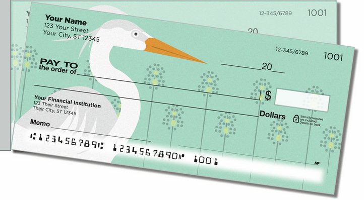 Heron Side Tear Personal Checks