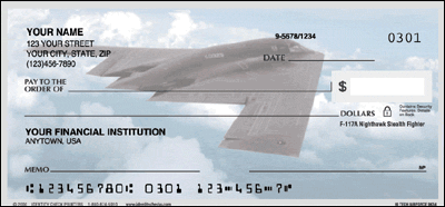 High Tech Air Force Personal Checks