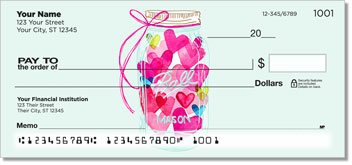 I Heart You Design Checks